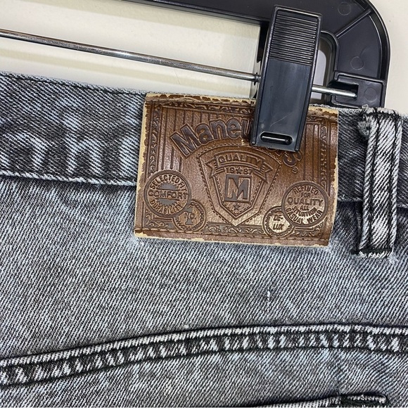 Vintage Maneuvers Black Grey Bermuda Shorts Y2K Denim Grunge - Picture 4 of 4